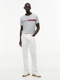 Embroidered Flag Logo T-Shirt — Grey Heather 2