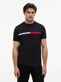 Embroidered Flag Logo T-Shirt — Black 1