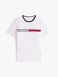 Embroidered Flag Logo T-Shirt — Optic White 5