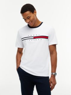 Embroidered Flag Logo T-Shirt — Optic White 1