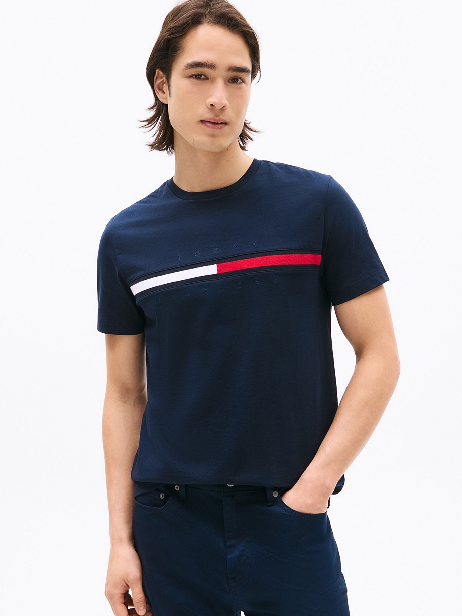 Embroidered Flag Logo T-Shirt
