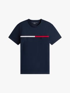 Embroidered Flag Logo T-Shirt — Navy Blue 7