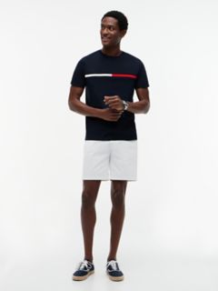 Embroidered Flag Logo T-Shirt — Navy Blue 2