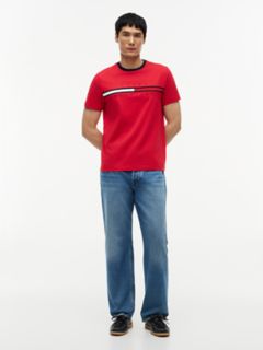Embroidered Flag Logo T-Shirt — Primary Red 2