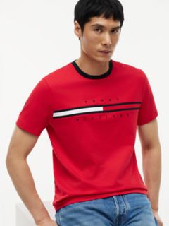 Embroidered Flag Logo T-Shirt — Primary Red 3