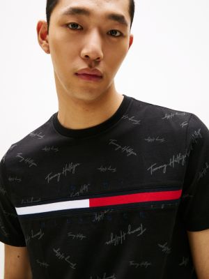 Signature Flag Stripe Logo T-Shirt | Tommy Hilfiger USA