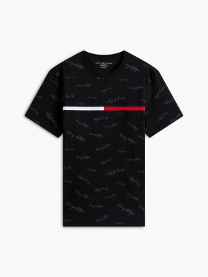 Мужские футболки Tommy Hilfiger Signature Flag Stripe Logo T-Shirt — фото 5