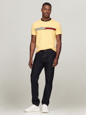 Embroidered Flag Logo T-Shirt, Daisy Yellow