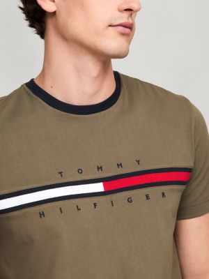 Embroidered Flag Logo T-Shirt | Tommy Hilfiger USA Embroidered Flag Logo T-Shirt | Tommy Hilfiger USA