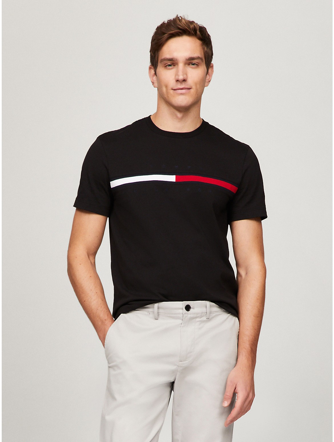 Tommy Hilfiger Men's Flag Logo T-Shirt