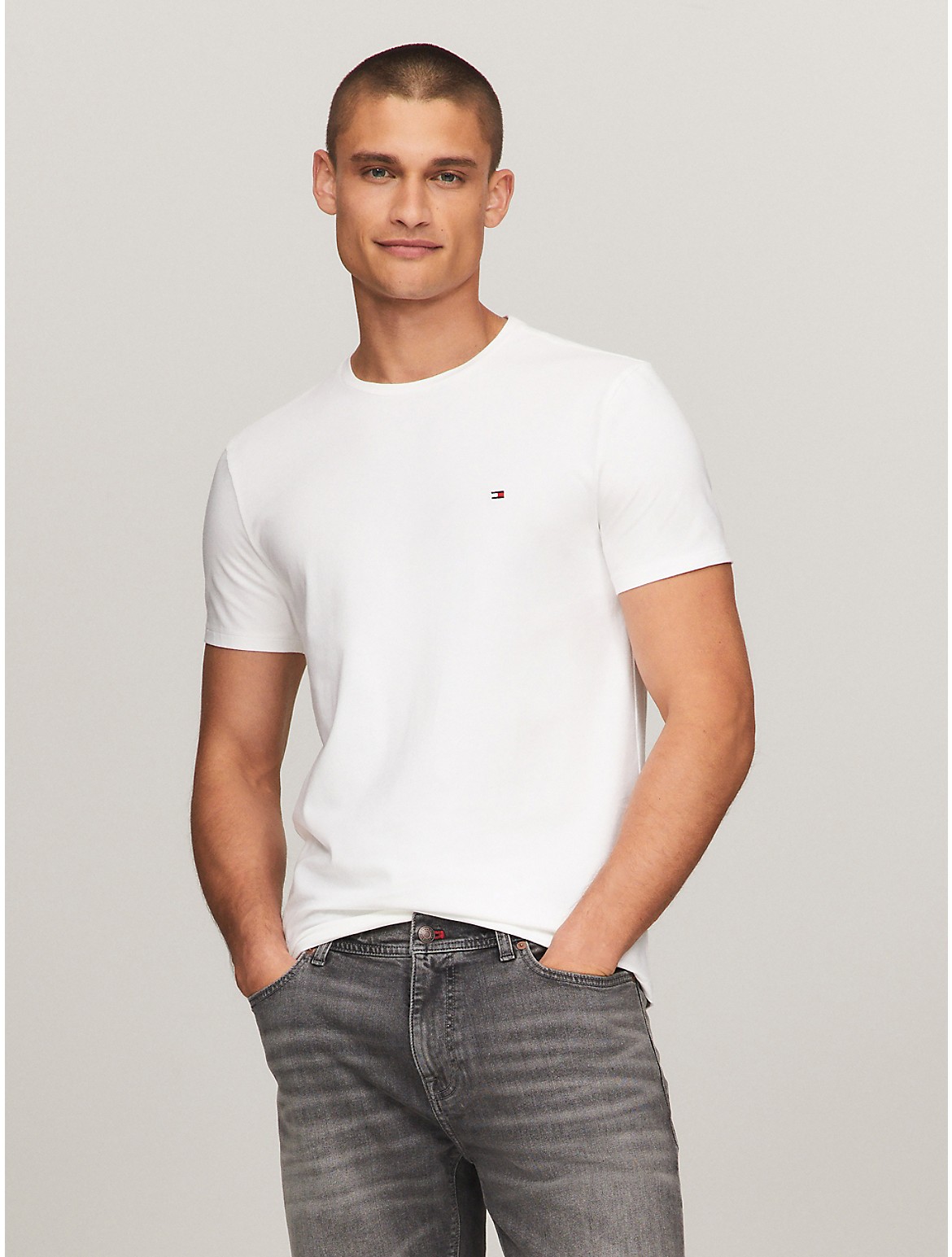 Tommy Hilfiger Men's Everyday Solid T-Shirt - White - XS