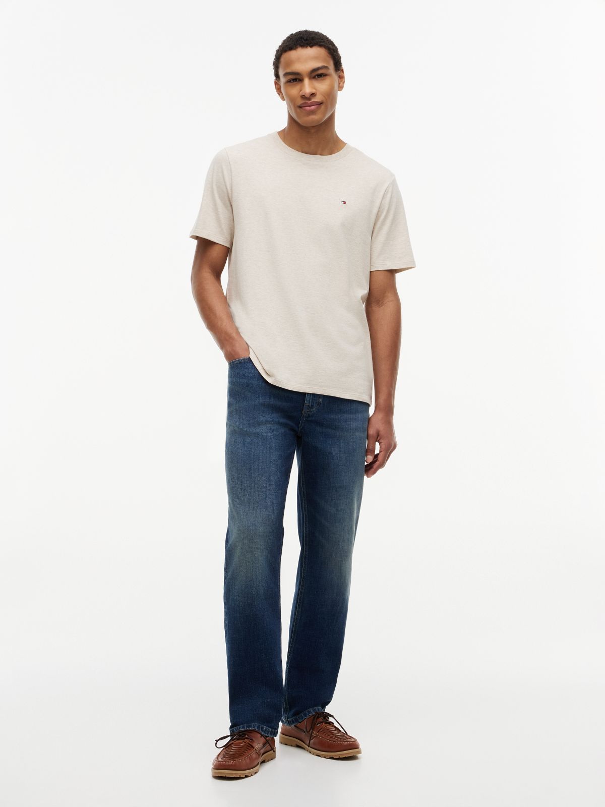 Everyday T-Shirt — Newsprint Beige Heather