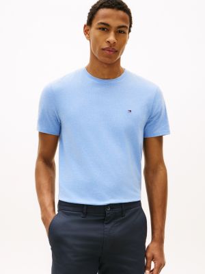 Stretch-Cotton Extra Slim T-Shirt, Blue Heather