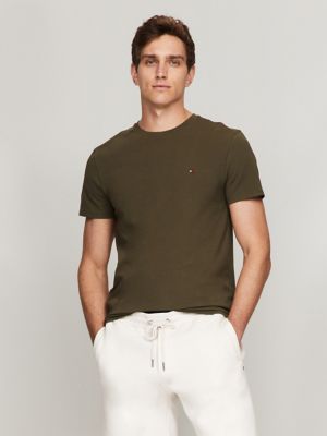 Khaki tommy hilfiger t shirt clearance