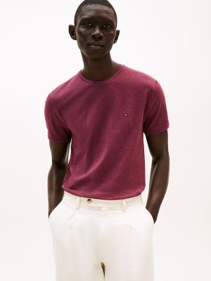 Slim Fit T-Shirt, Deep Rouge Heather