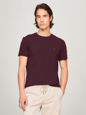 Tommy hilfiger maroon t shirt sales