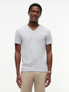 Slim Fit V-Neck T-Shirt — Grey Heather 1