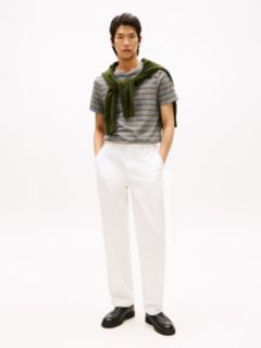 Extra Slim Stripe Stretch-Cotton T-Shirt — Grey Heather Stripe 3