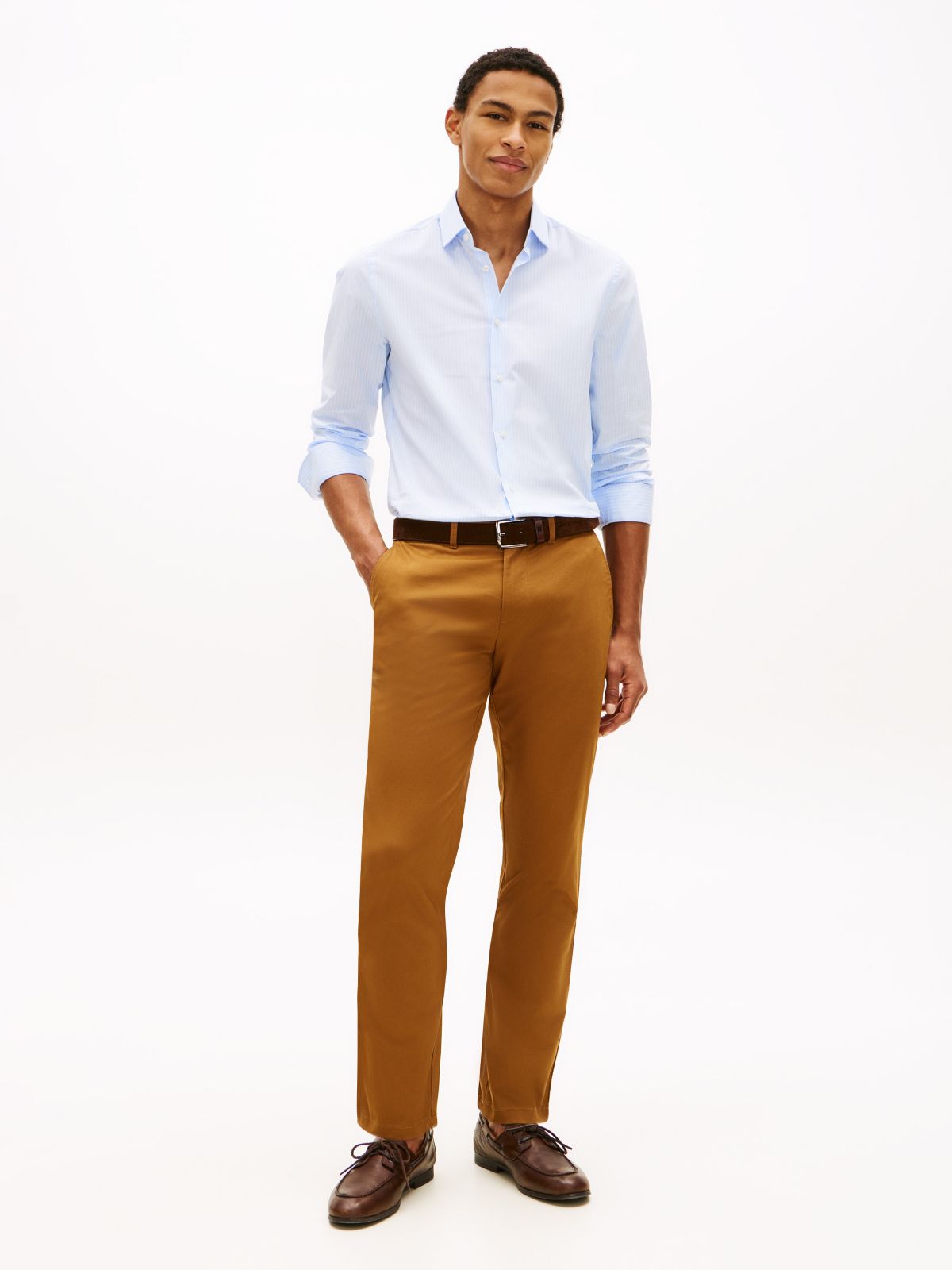 THFlex Tommy Slim Chino — Country Brown