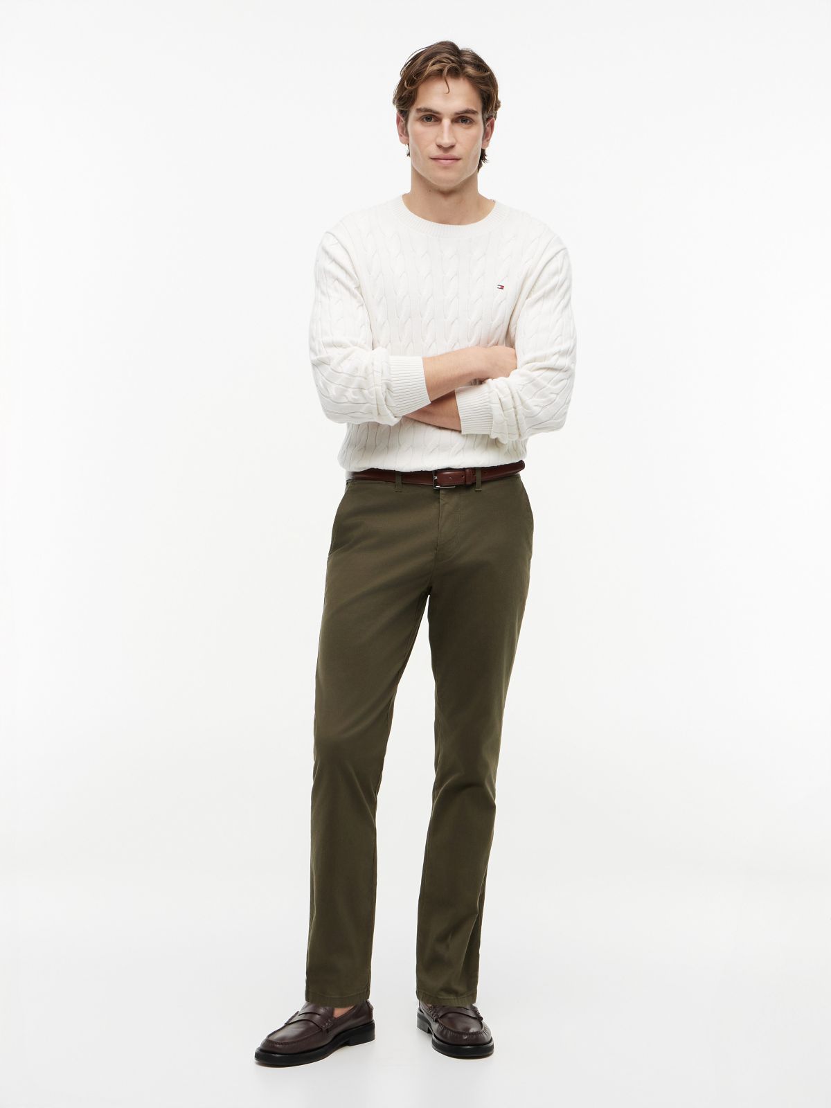 THFlex Tommy Slim Chino — Army Green