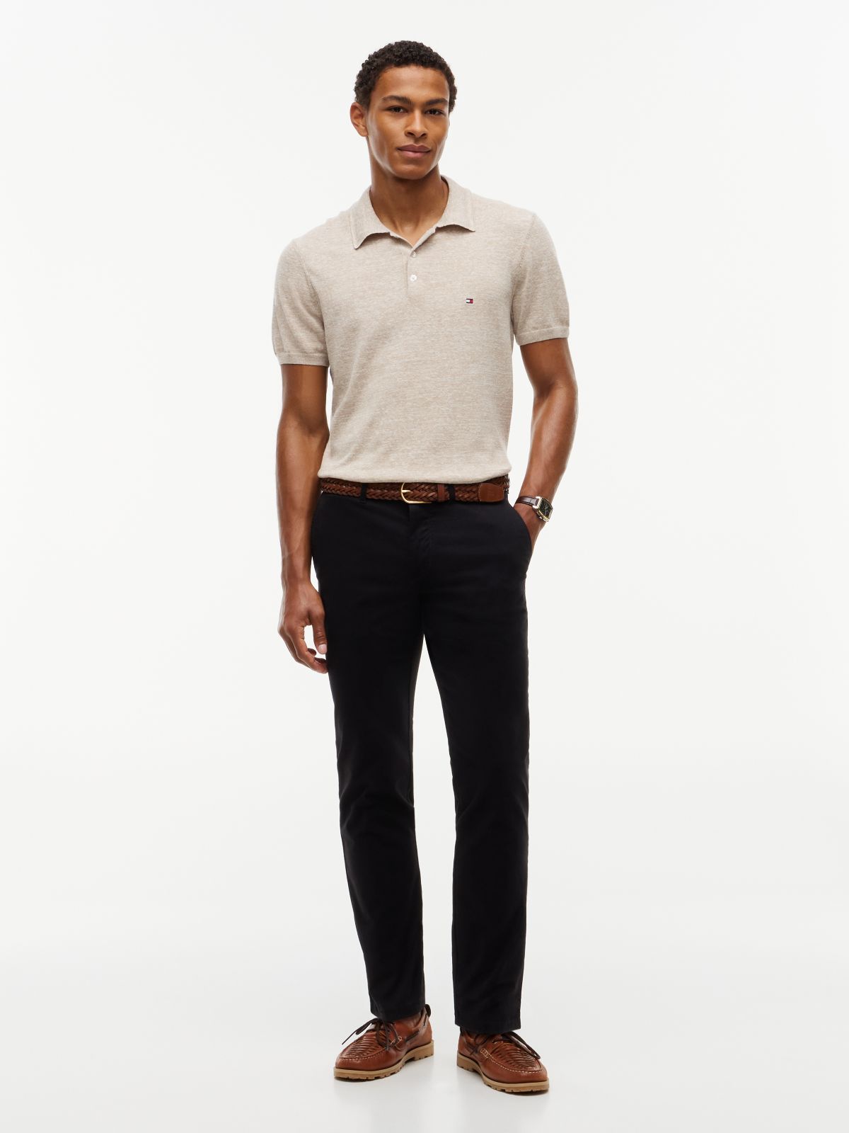 THFlex Tommy Slim Chino — Black