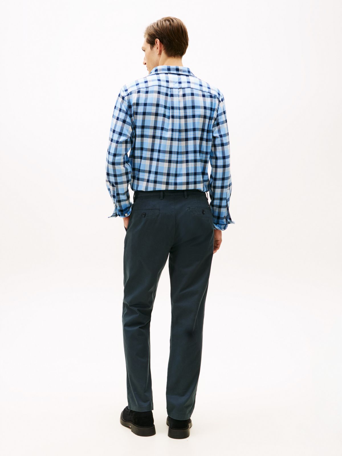 Straight Flex Chino — Military Denim