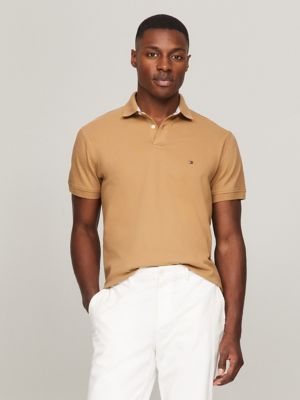 Regular Fit Stretch Tommy Polo, Pinecone Tan