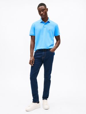 Regular Fit Stretch Tommy Polo, Copenhagen Blue