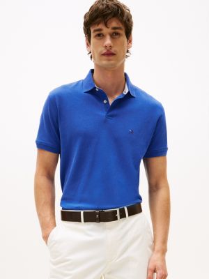 Regular Fit Stretch Tommy Polo, Dazzling Blue