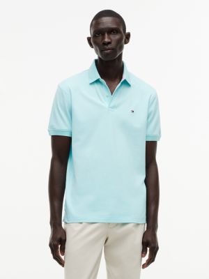 Regular Fit Stretch Tommy Polo, Soft Turquoise