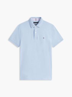 Regular Fit Stretch Pique Tommy Polo — Blue Heather 6
