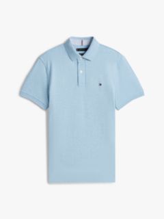Regular Fit Stretch Pique Tommy Polo — Blue Heather 7