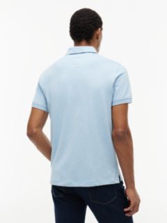 Regular Fit Stretch Pique Tommy Polo — Blue Heather 4