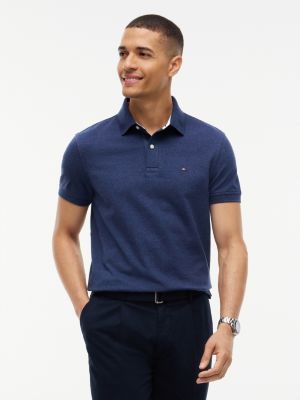 Regular Fit Stretch Tommy Polo, Carbon Navy