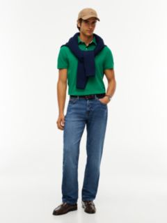 Regular Fit Stretch Pique Tommy Polo — Nouveau Green 2