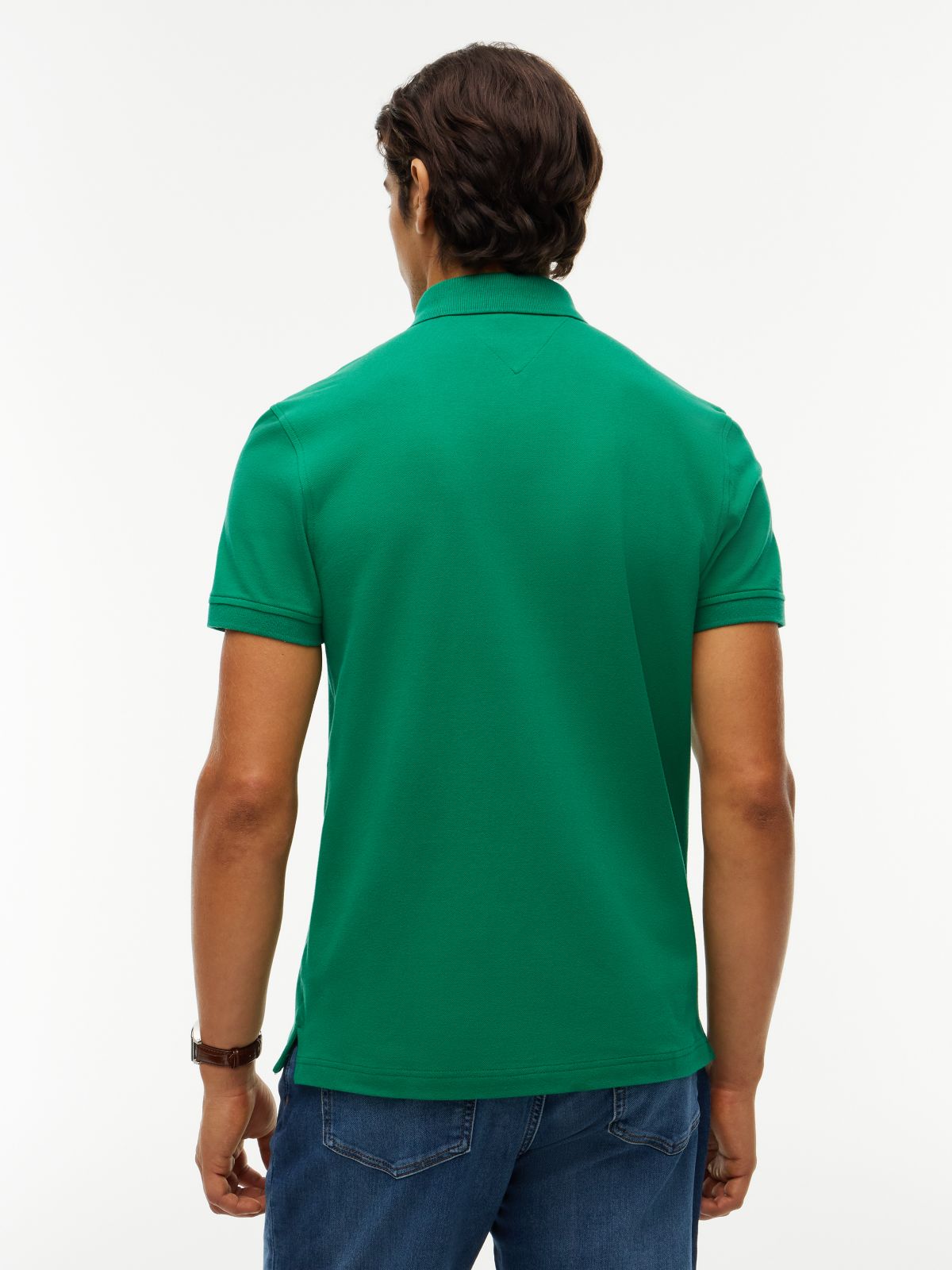 Regular Fit Stretch Pique Tommy Polo — Nouveau Green