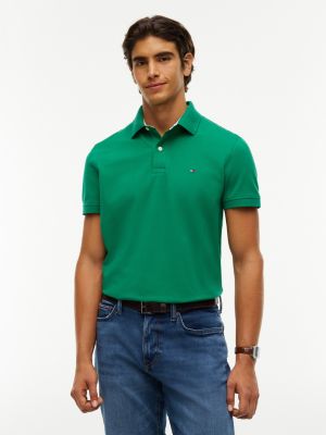 Regular Fit Stretch Tommy Polo, Nouveau Green