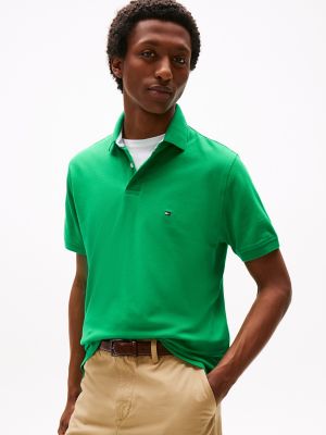 Regular Fit Stretch Tommy Polo, Palm Leaf