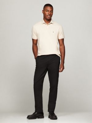 Regular Fit Stretch Tommy Polo, Beige Heather