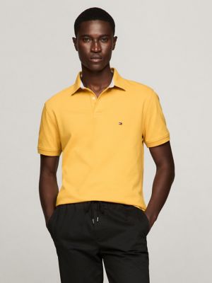 Mens yellow polo best sale