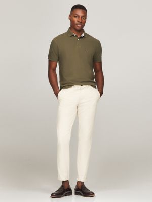 Regular Fit Stretch Tommy Polo, Army Green