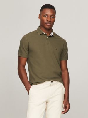 Regular Fit Stretch Tommy Polo, Army Green