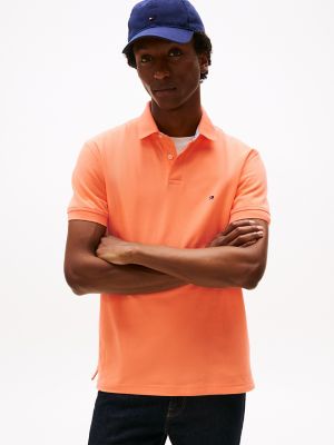 Regular Fit Stretch Tommy Polo, Sunny Orange