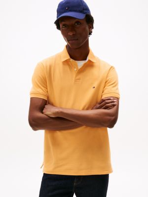 Regular Fit Stretch Tommy Polo, Sunny Orange