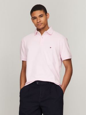 Regular Fit Stretch Tommy Polo, Simple Pink
