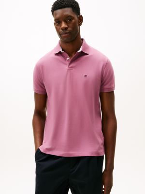 Regular Fit Stretch Tommy Polo, Misty Plum