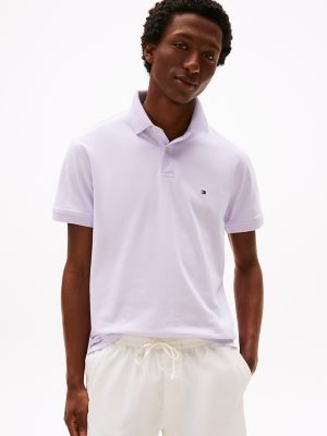 Regular Fit Stretch Tommy Polo, Lilac Sprig