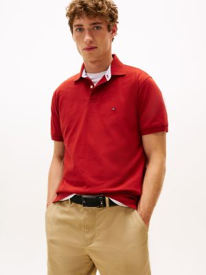 Regular Fit Stretch Tommy Polo, Dark Magma