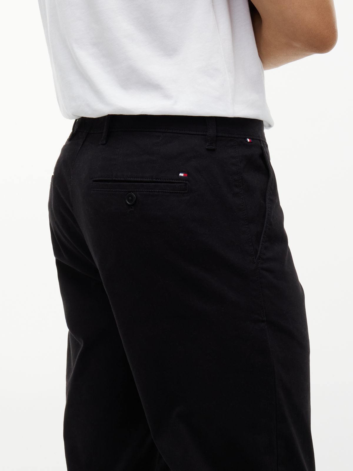 Straight Flex Chino — Black