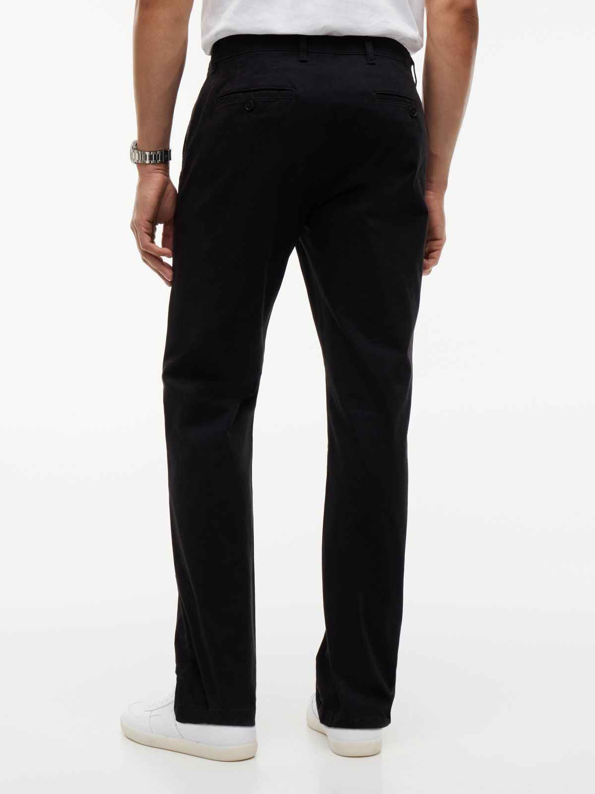 Straight Flex Chino — Black